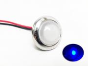 3/4'' Mini Round Blue LED Courtesy Light Waterproof RV Trailer